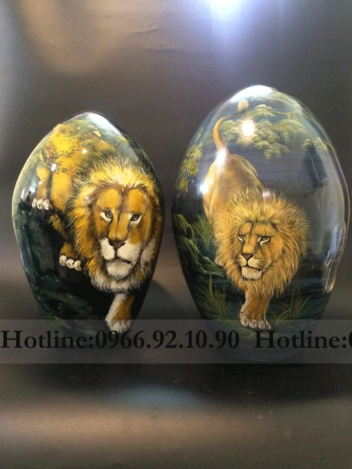Trứng phong thủy sư tử vuốt tay
